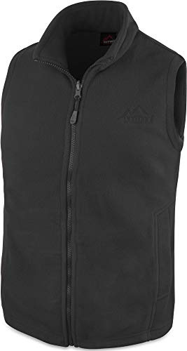 normani 280 g/m² Herren Fleeceweste für den Übergang mit Taschen und Stehkragen - leicht, elegant, funktional Anthrazit L
