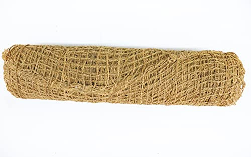 GLAESER Grobes Kokosgewebe 500gr/m² | 100% Kokos Naturfaser | 100% Biologisch abbaubar | Böschungsmatte/Ufermatte | Einfache Hangbefestigung | Sicherung von Böschungen (50, 1)