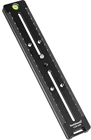 koolehaoda 240mm Multi-purpose Long Quick Release Plate Dual Dovetail Sliding Rail for Camera Tripod Head Clamp fit Arca Swiss