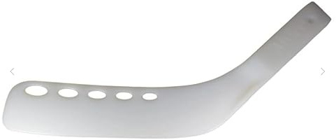 Mylec Hockey Stick Blade, Replacement Street Hockey Blade, Lightweight & Durable, High-Impact Fiberglass, Air-Flo Design, with 2 Screws, Secure Fit, for Most Wood Hockey Shaft (Left Handed, White)…