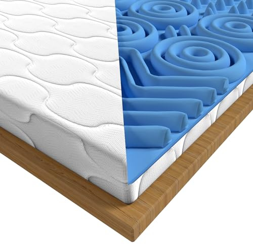 POKAR Premium Matratzentopper Matratzen Topper Matratzenauflage Matratzenschoner für Matratze Waschbar und für Allergiker Geeignet 180 x 200 cm
