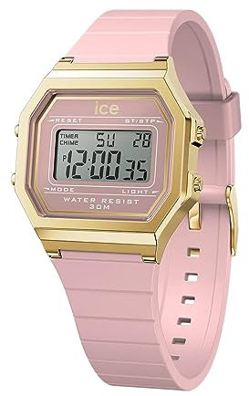 Ice-Watch - ICE digit retro Blush pink - Rosa Damenuhr mit Plastikarmband - 022056 (Small)