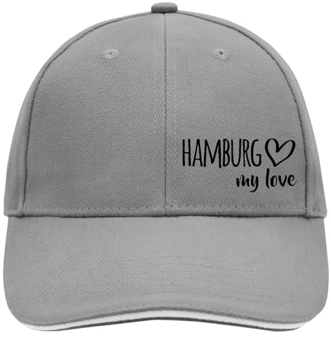 Huuraa Cappy Mütze Hamburg My Love Geschenk | Baseballkappe Basecap Kappe Geschenkidee Unisex Baseball Cap