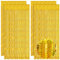 4Pcs 3.2ft x 6.5ft Foil Curtain, Gold Foil Fringe Curtains Tinsel Curtains Party Decoration Streamers for Birthday Graduation Engagement Wedding