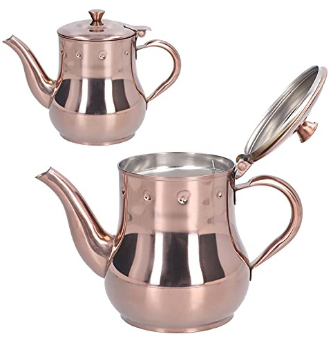 Tetera, Tetera De Oro Rosa Tetera Tetera De Acero Inoxidable Cafetera De Metal Tetera Tetera Teteras Pequeñas Para El Hogar Restaurante Hotel Al Aire Libre
