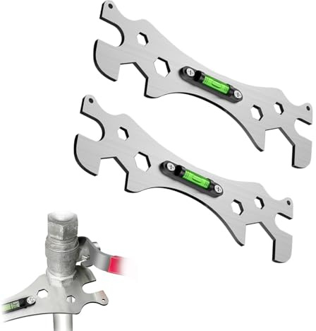 Bessy shop Duschschlüssel Werkzeug, 2 Stück Multifunktional Winkelschlüssel Spülenschlüssel Waschbecken Installer Adezimmer-ReparaturschlüSsel für 8/10/12/14/17/23/29 mm Sechskantschrauben