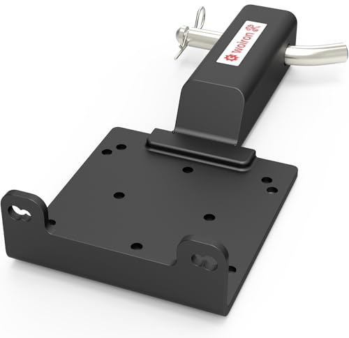 Universal 2 Receiver Trailer Hitch Winch Mount Plate ,Winch Mounting Bracket,Winch Mounting Plate (Balck)