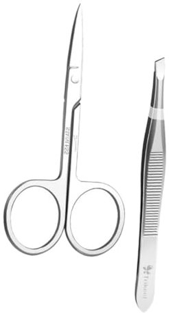 Beatifufu Augenbrauenschere Mit Pinzette Für Beauty-make-up-tools Ergonomisches Design Zum Trimmen Und Formen Von Augenbrauen Praktisches Hautschonendes Werkzeug