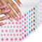 Yeomju 10 PCS Erythelium Nagelsticker Farbenfrohe Ombre Nagel Aufkleber 3D Selbstklebende Nagel Zubehör Für Frauen Nagel Design Nagelsticker mit blush Design und Marbling
