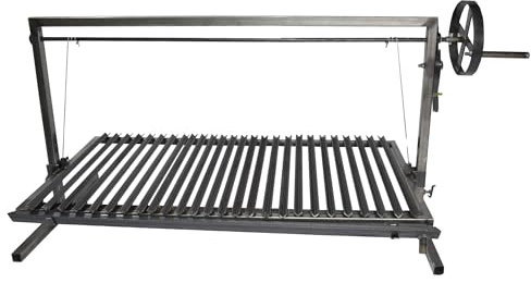 Parrilla de hierro estilo argentino Santa Maria - Ángulo V - Parrilla de hierro - (parrilla Santa Maria estilo argentino + plancha de hierro + brasero)