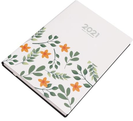 SHOWERORO Zeitplan Notebook Mit Blumenmuster Planungsnotizbuch Terminkalender Für Wochenplan Monatsplan Und Tagebuch Mit Lesezeichen Und Gleichfarbigem Band