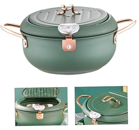 Mikinona Poêle à Frire Antiadhésif Marmite Portable Pour Tempura Friteuse Japonaise Outil De Cuisson Polyvalent Facile Utilisation