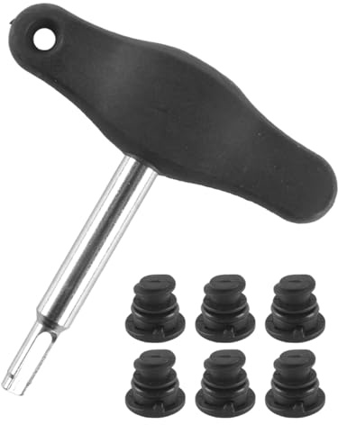Orivin 1 set di viti di scarico dell'olio in plastica con chiave in metallo adatte per Audi A3 A4 A5 B9 Q5 Q7 A6L 23X17MM Nero