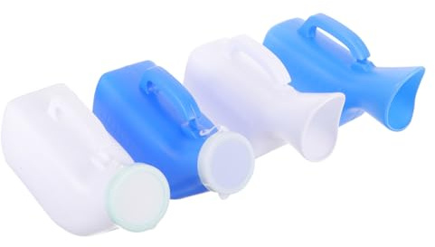 TOBBOMEY 4stücke Teiliges Urinflasche Männlich Weiblich Tragbar Großes Fassungsvermögen Praktisches Reisen Camping Urinal Für Erwachsene Einfache Reinigung Und Bequemes Handling