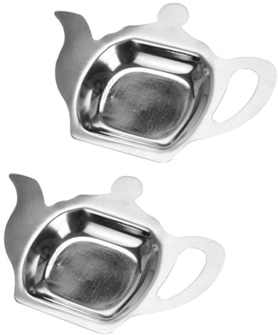 Stainless Steel Tea Bag Tidy Tea Bag Dish Tea Bag Holder Teapot Design | Tea Bag Coaster For Used Tea Bags Tea Bag Storage Dish Decorative Tea Coasters