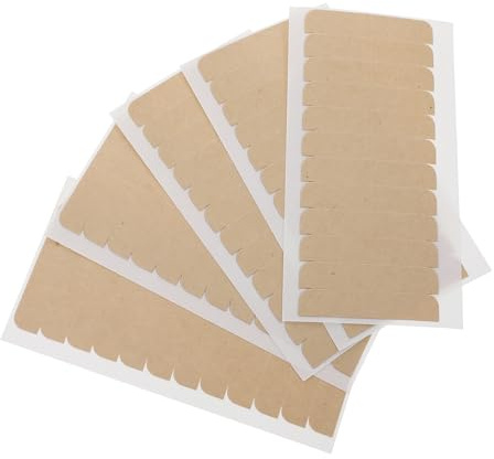 ELAYARD Cinta Adhesiva de Doble Cara Papel Ligero, 10 Hojas Alta Adhesión para Extensiones de Cabello y Pelucas para Uso en Sistemas Capilares y Toupees