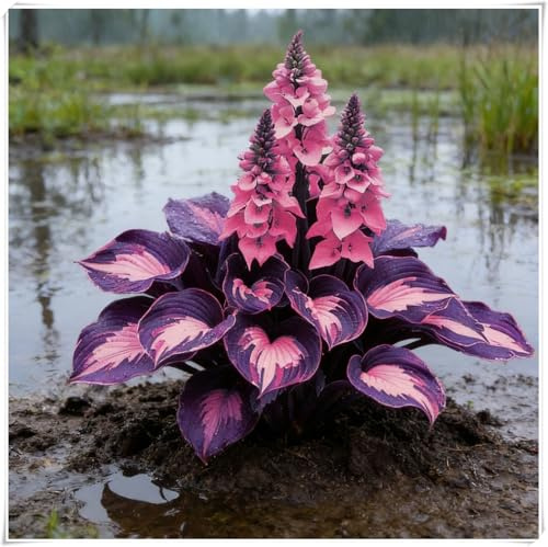 Onvient pour le printemps et l'automne,Caucun arrosage nécessaire,Hosta Mélange de rhizomes vivaces rustiques,Rizoma di Hosta,professionnelle-4 Rizoma-A