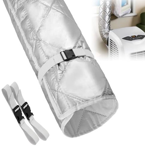 Couvercle de tuyau pour climatiseur portable - Isolation de tuyau de climatisation - Housse de protection isolante pour tuyau d'évacuation d'air (1 set)