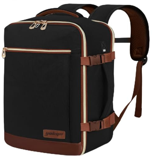 YOKGO Mochila Viaje Cabina Avion 40x30x20 para Ryanair Vueling Equipaje de Mano 40x20x30 24L para Portátil de 15,6 Mochila Bolsa Maletas Cabina Hombre Mujer de Vacaciones Negocios Escuela