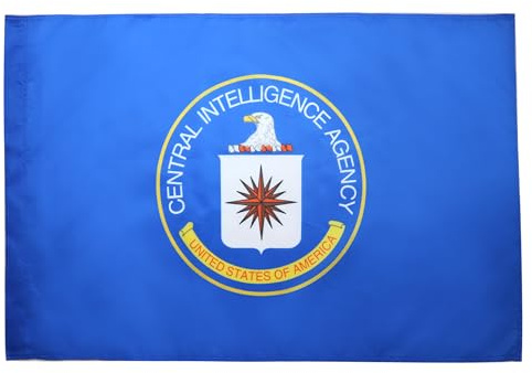 AZ FLAG - Drapeau CIA des Etats-Unis - 90x60 cm - Drapeau Central Intelligence Agency Des Usa 100% Polyester Avec Fourreau et Cordelette - Pavillon 50 g