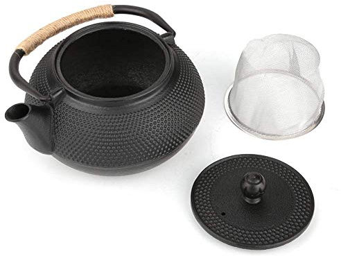 Bollitore in ghisa in stile giapponese, teiera di alta qualità da 800 ml, piano cottura, infusore/filtro rimovibile sicuro, teiera per accessori da di casa