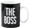 Caribou Living The Boss - Large 500ml Porcelain Mug for Hot Drinks, Tea, Coffee, Hot Chocolate - Black