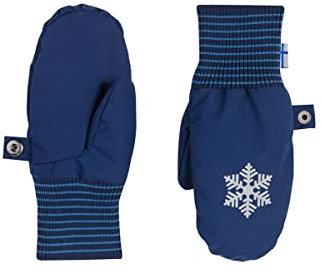 Finkid Rukkanen Blau - Wasserdichter Warmer Kinder Fäustling, Größe S - Farbe Navy