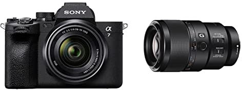 Sony Alpha 7 IV | Full-Frame Mirrorless Camera with Sony 28-70 mm F3.5-5.6 Kit Lens, Black & SEL90M28G E Mount - Full Frame 90mm F2.8 Telephoto Macro G Lens