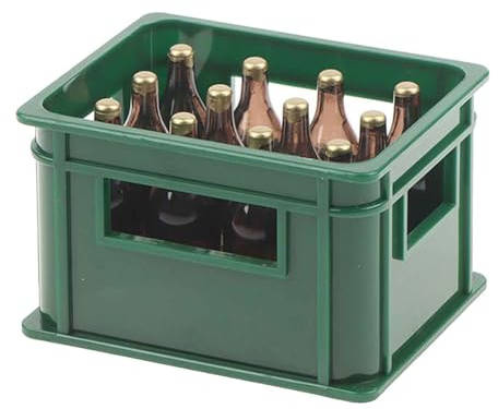 Teksome Miniatur-Spielzeug-Bierflaschen – Miniatur-Alkoholflaschen, Miniatur-Spielzeug für Feengarten, Kneipe, Bar, Tischdekoration, Miniatur-Ornamente für Männer und Bierliebhaber