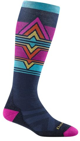 Darn Tough Snow Socks for Women - Lightweight Over-the-Calf Ski & Snowboard Socks, Merino Wool Hiking Socks for Women, Breathable Boot Socks for Women, Moisture Wicking Winter Socks - Eclipse, Large