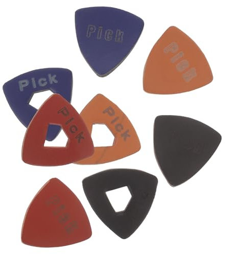 ifundom 8 Leder Gitarrenplektren Satz Dicke Ersatz Plektren Für Akustik Und E-gitarre Sowie Ukulele Langlebig Und Komfortabel