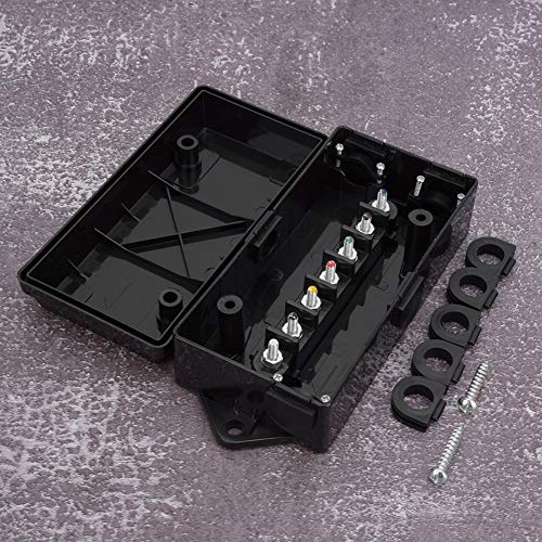 7 Way Trailer Wiring Box Connector Cable Trailer Boat Truck Wiring Junction Box Blue Brown Green Red Yellow Black White for Various Applications