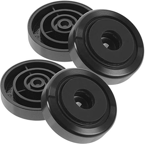 TINEASUR 4pcs Speaker Isolation Feet Isolation Pads for Hifi Turntable Speaker Stand Subwoofer Stand Black
