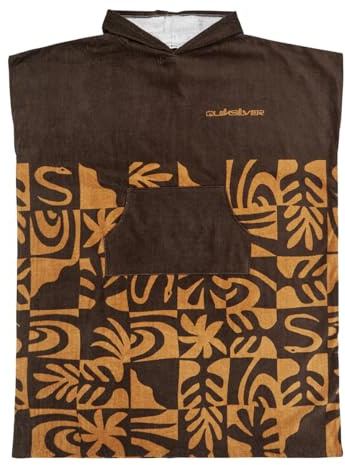 Quiksilver Poncho de Plage Hoody Towel Unisexe Marron One Size