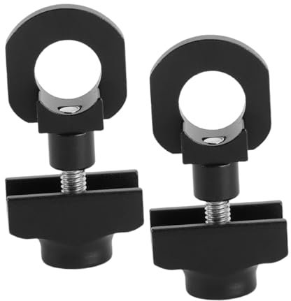 ibasenice Tensor de Cadena para Bicicleta Plegable, 2 Piezas de Metal Negro