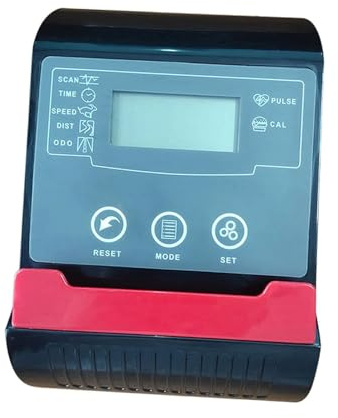 Petit compteur de vitesse avec capteurs de fréquence cardiaque, affichage de remise en forme, adapté pour vélo d'appartement, escalade, tapis de course, podomètre, pour la marche