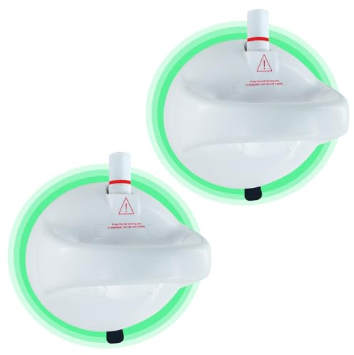 2 Paquete Seguridad Agarraderas Baño con Ventosa, Agarrador Ducha Personas con Líneas Indicadoras de Seguridad, Agarraderas Baño para Mayores y Discapacitados, Máximo 250 Libra