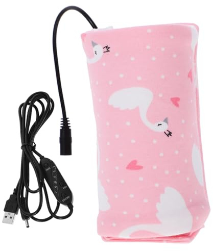 FUNNETOYU Manchon Chauffant USB pour Biberon Réglage Température et Minuteur Housse Isolante Portable et Résistante pour Lait de Rechargeable et Powerbank