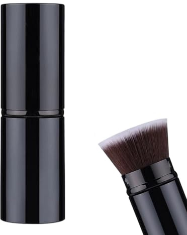 Brocha de Maquillaje Herramienta Retráctil de Experto Cosmético | Pincel De Colorete Para Mujeres y Niñas Base de Maquillaje Corrector Polvo Suelto Protector Solar