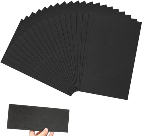20-Sheets Sandpaper (80 to 2000Grit),Wet and Dry Sanding Paper Sheets for Wood, Furniture,Walls, Metal, Jewel, High Grit Sandpaper for Surface Polishing,8.8x3.5Inch