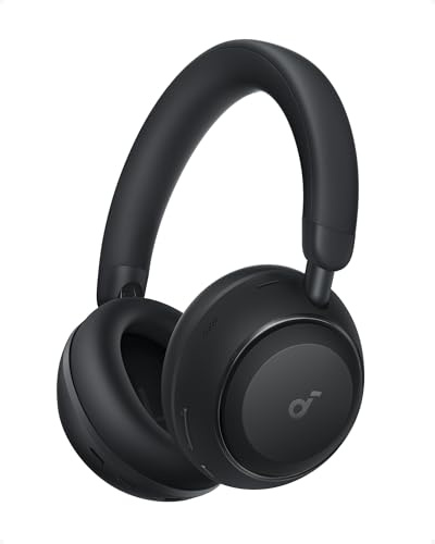 Soundcore Space 2 by Anker, Active Noise Cancelling Headphones, Comfortable Fit, 50H Playtime, LDAC Hi-Res Wireless Audio, Dual Connection, Clear Calls, Bluetooth 6.1, Nap Mode, Wearing Detection