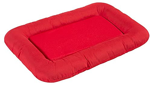 KAHU® Hundebett mit Viscoschaum (66x89cm) • Orthopädischer Hundekorb mit Memory-Schaum • Weiches & Pflegeleichtes Hundebett • Schmutz & Wasserabweisendes Hundekissen • Farbe: Rot