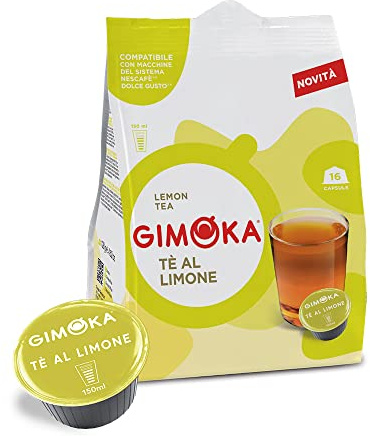 Gimoka - Compatibile Per Nescafé - Dolce Gusto - 64 Capsule - Gusto TE AL LIMONE - Made In Italy - 4 Confezioni Da 16 Capsule