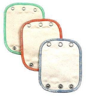 avo + cado Bodyverlängerung - 3 Stk. - Aus Biobaumwolle - Verlängern Baby Bodys um eine Kleidergröße - Universal Verlängerungen für Babybodys mit 3 Knopfgrößen - 5mm, 7mm, 9mm (Farbe: Pastell)