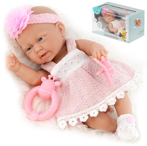 Bibi Doll - 10 Bathable Baby Doll Play Set with Dummy Doll's Accessories Girls Toy