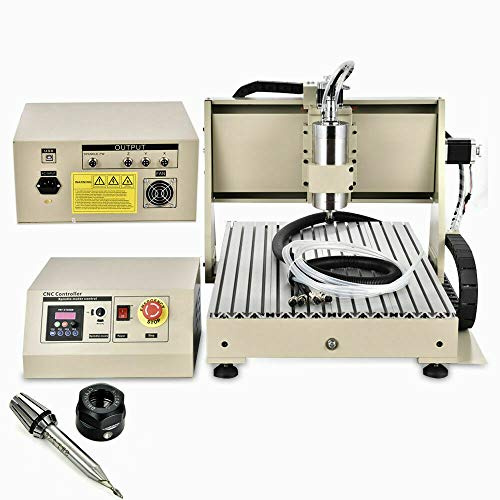 CNC DIY 6040Z Graviermaschine, 3 Axis Mini Fräsmaschine Profi Milling Machine Kit 1.5KW USB Engraving Router Graviergerät für Metall Glas Holz Stein