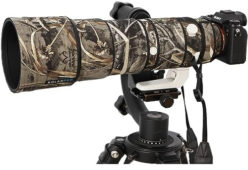 Rolanpro wasserdichte Objektivabdeckung Camouflage Regenabdeckung für Sony FE 200-600mm F5.6-6.3G OSS Objektivschutzhülle, Pistolenkleidung, #9 klassisches Gras wasserdicht