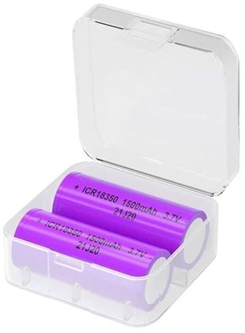 TQTHL Paquete de 2 baterías SM18350Z de 3,7 V, 15 A, 1500 mAh, batería de tapa plana, recargable..