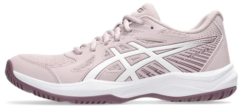 ASICS Women's Upcourt 6 Volleyball Shoes, 11.5, Watershed Rose/White