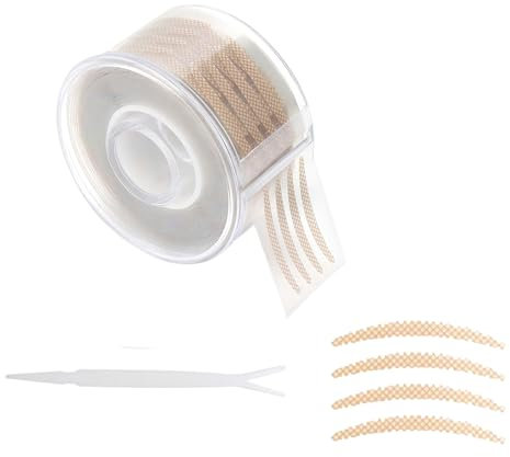 600 Stück Schlupflider Stripes Unsichtbar,Zur Lidstraffung Ohne Op,Wasserdicht Eyelid Klebeband Augenlid Aufkleber Band Mit Gabelstangen Pinzette